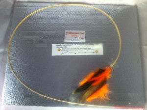 Orange Goose Feather Toy