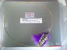 Purple Wild Turkey Wing Feather Toy