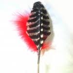 Red Wild Turkey Wing Feather Toy